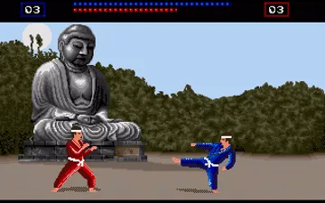 Amiga Karate screen shot game playing